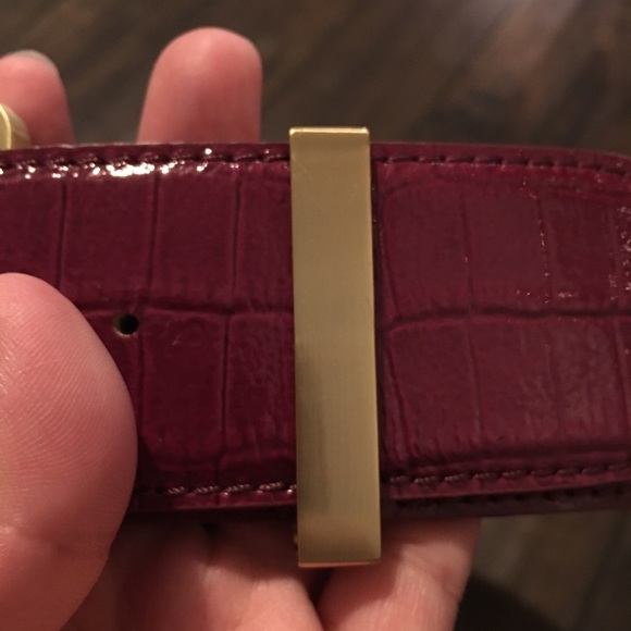 Wine and gold belt. main image 2